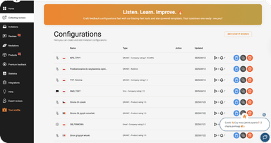 📢 New Tab in the Dashboard: Feedback Collection